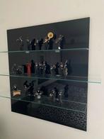 Hoogglans Zwart Wandpaneel met glasplaatjes, Antiek en Kunst, Kunst | Beelden en Houtsnijwerken, Ophalen of Verzenden