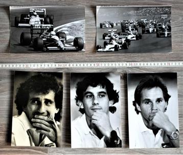 F1 Originele foto Arton Senna, Prost en Berger + Penning  beschikbaar voor biedingen