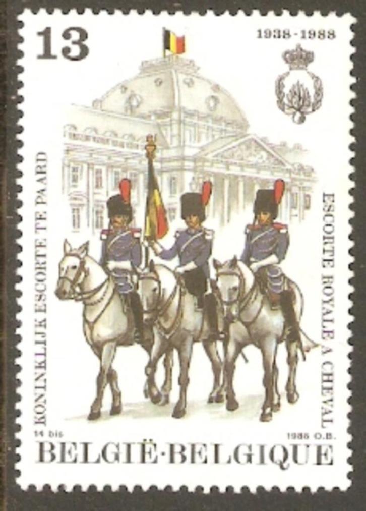 België 1988  Paardenescorte   2360   (Pfr), Postzegels en Munten, Postzegels | Europa | België, Postfris, Verzenden