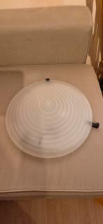 Plafondlamp - Ø40cm - roomwit Glas, Ophalen, Gebruikt, Glas, Modern