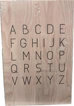 Houten alfabet bord, Nieuw, Ophalen of Verzenden