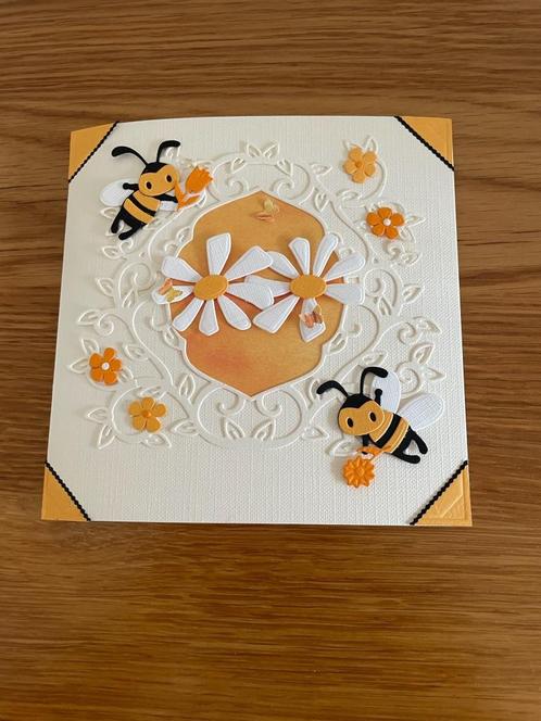 Kaartje bijtjes (3), Hobby en Vrije tijd, Kaarten | Zelfgemaakt, Nieuw, Overige thema's, Ophalen of Verzenden
