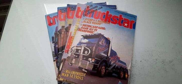 Truckstar bladen jaren 1986 1987 1996 redelijk tot nieuwst, Boeken, Vervoer en Transport, Gelezen, Vrachtwagen, Ophalen of Verzenden