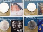 Nederland set 1e 4 coincards 5 en 10 Euro 2002-2004, Setje, Zilver, Overige waardes, Ophalen of Verzenden