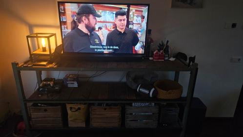 Vintage/industriële stelling/tv kast, Huis en Inrichting, Kasten | Televisiemeubels, Zo goed als nieuw, 100 tot 150 cm, 200 cm of meer