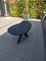 Salontafel organisch 140x65x47 zwart mangohout, Ophalen, 50 tot 100 cm, Zo goed als nieuw, Minder dan 50 cm