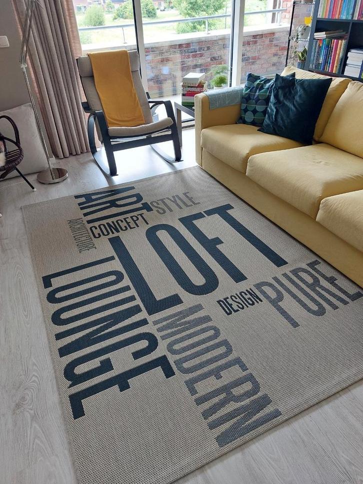 Vloerkleed platgeweven 160x230, Huis en Inrichting, Stoffering | Tapijten en Kleden, 150 tot 200 cm, 200 cm of meer, Rechthoekig