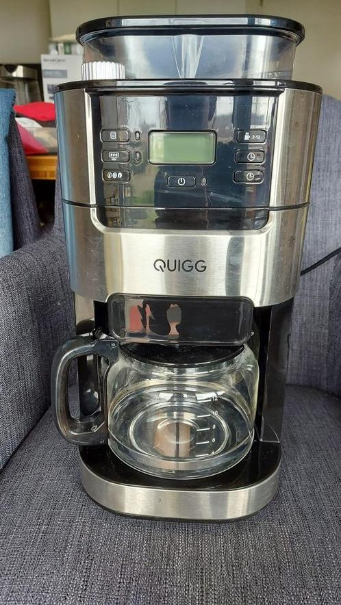 Quigg Koffiezetapparaat MD 17540, Witgoed en Apparatuur, Koffiezetapparaten, Zo goed als nieuw, Gemalen koffie, Koffiebonen, Koffiemachine