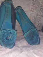 Turquoise loafers, Ophalen of Verzenden, Zo goed als nieuw, Blauw, Instappers