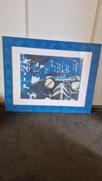 Poster Citroen Traction Avant in Herman Brood stijl, Ophalen, Gebruikt, Rechthoekig Staand, Met lijst