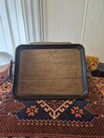 Vintage Eiken Dienblad met Handvatten, Ophalen of Verzenden
