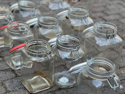 24 Weckpotten oa fido met goede sluiting en ringen, Huis en Inrichting, Keuken | Potten en Pannen, Zo goed als nieuw, Pot, Bus of Blik