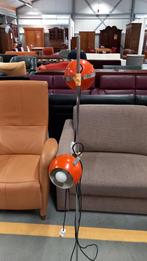 vintage Oranje eyeball Vloerlamp met Twee Lampen, Ophalen, Gebruikt, Metaal, 150 tot 200 cm