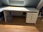 Wit Bureau 185x77x72 - (gratis), Huis en Inrichting, Ophalen, Gebruikt, Bureau