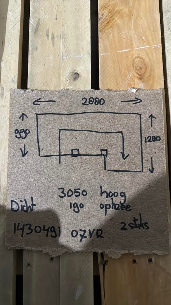 Halfslag trap 3050 hoog dicht  2 stuks liggen, Doe-het-zelf en Verbouw, Ladders en Trappen, 2 tot 4 meter, Ophalen