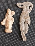 2 romeins loden beelden bodemvondsten, Ophalen of Verzenden