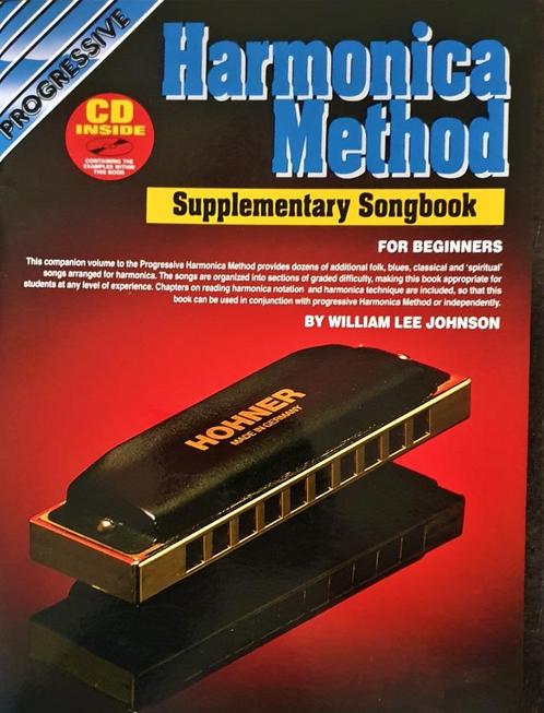 Progressive HARMONICA METHOD SUPPLEMENTARY SONGBOOK BEGINNER, Muziek en Instrumenten, Bladmuziek, Nieuw, Mondharmonica, Ophalen of Verzenden