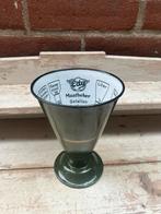 Maatbeker donkergroen emaille met gouden bies Edy, Antiek en Kunst, Antiek | Emaille, Ophalen of Verzenden