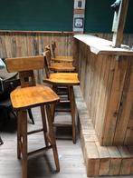 4 barkrukken voor cafe of mancave, Huis en Inrichting, 4 krukken, Ophalen, Gebruikt
