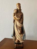 Antiek beeld Maria met kindje Jezus, Ophalen of Verzenden