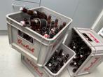 3 Grolsch kratten met ca. 60 bruine beugels, Verzamelen, Biermerken, Ophalen of Verzenden, Gebruikt, Flesje(s), Grolsch