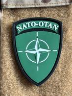 Pvc nato arm embleem, Verzamelen, Verzenden, Landmacht, Nederland, Embleem of Badge