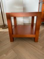 Bijzettafel in kersenhout, Minder dan 55 cm, Gebruikt, Vierkant, Hout