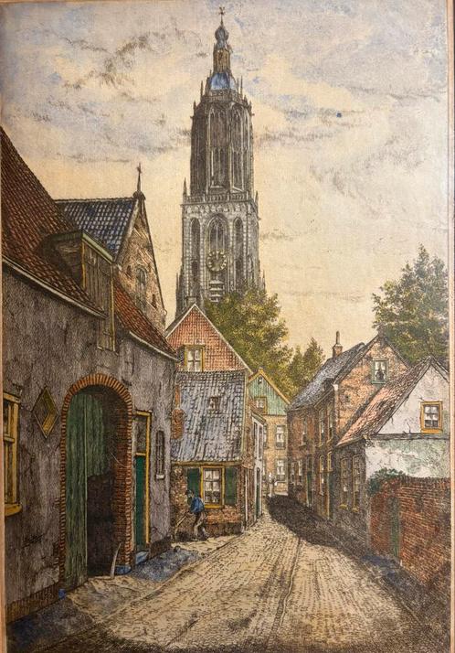 Antoon van Hemert - Cuneratoren Rhenen - Ets, Antiek en Kunst, Kunst | Etsen en Gravures, Ophalen of Verzenden