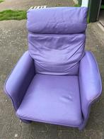 Skalma Deense fauteuil paars/lila, 75 tot 100 cm, Gebruikt, 75 tot 100 cm, Ophalen