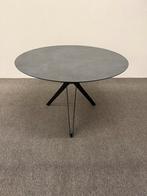 Ronde eettafel HPL steen print 120cm, Rond, Ophalen of Verzenden, Zo goed als nieuw, Info@betaalbaar-design.nl