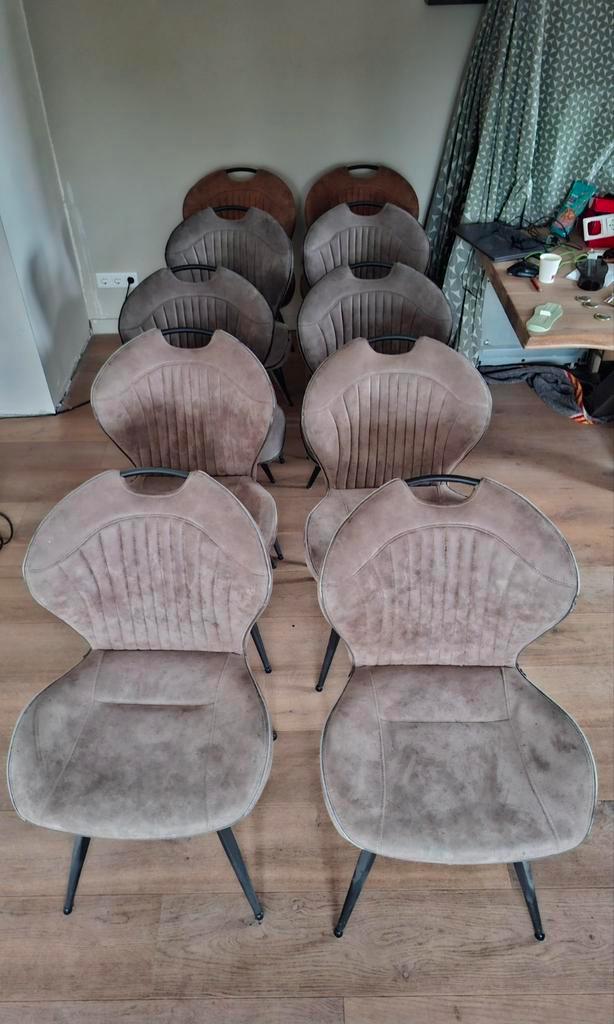 10 minot eetstoelen, Huis en Inrichting, Stoelen, Gebruikt, Vijf, Zes of meer stoelen, Grijs, Ophalen