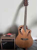 Semi-akoestische gitaar met Fender versterker, Ophalen, Zo goed als nieuw