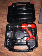 Black & Decker 12V Boormachine (Oplader is stuk), Gebruikt, Variabele snelheid, Ophalen of Verzenden, Boor- en Schroefmachine