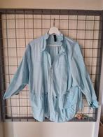 MarcCain zijde zomer blouson mt 6 lichtblauw, Blauw, Maat 42/44 (L), Ophalen of Verzenden, Zo goed als nieuw