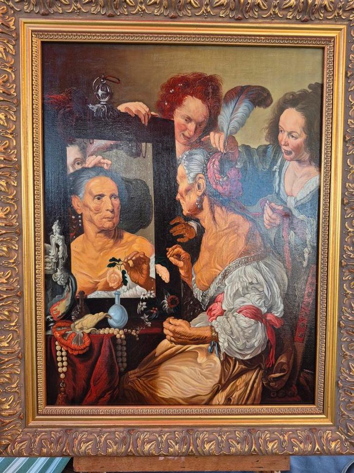 Olieverf Schilderij, Antiek en Kunst, Kunst | Schilderijen | Klassiek, Ophalen of Verzenden