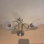 Mooie Plafoniere met 3 Lampen, Ophalen of Verzenden, Zo goed als nieuw, Glas, Modern