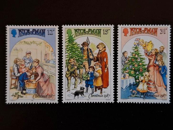 Man 1987 Kerst, Postzegels en Munten, Postzegels | Europa | UK, Postfris, Ophalen of Verzenden