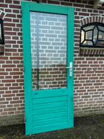 Hardhouten achterdeur 82,5x201,5cm., Ophalen, Gebruikt, 80 tot 100 cm, Buitendeur