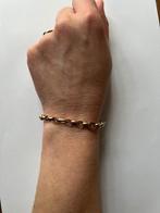 Prachtige bicolour 14 karaats Jasseron armband van Fjory., Ophalen of Verzenden, Zo goed als nieuw, Goud, Goud