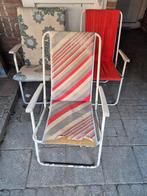 3 vintage klapstoeltjes klapstoel vouwstoel vouw campingstoe, Ophalen, Gebruikt, Campingstoel