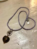 Vintage Exoal halfedelstenen strass ketting design collier, Sieraden, Tassen en Uiterlijk, Kettingen, Overige materialen, Paars