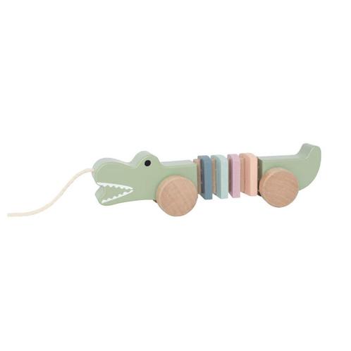 Houten trekfiguur krokodil JaBaDaBaDo, Kinderen en Baby's, Kraamcadeaus en Geboorteborden, Nieuw, Kraamcadeau, Ophalen of Verzenden