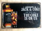 Diverse Jack Daniels metalen wand cafe versiering mancave, Ophalen of Verzenden, Nieuw, Reclamebord