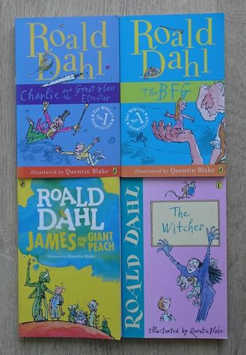 Roald Dahl - 4x Engels - Charlie, BFG, James & Witches beschikbaar voor biedingen