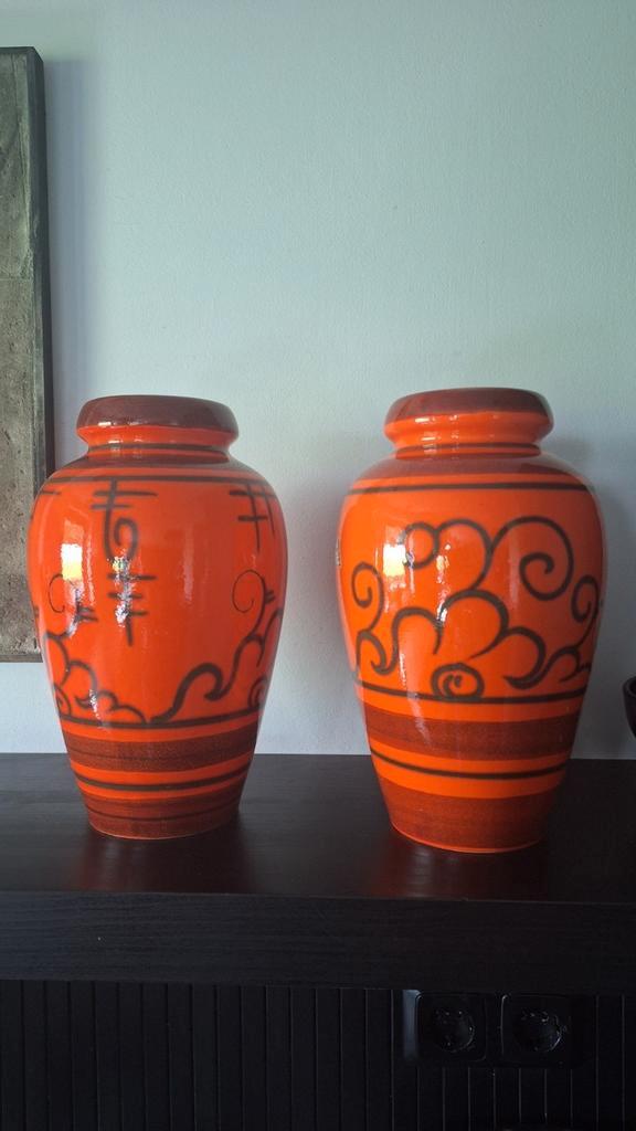 Set Vintage Flora Gouda Vazen, Antiek en Kunst, Antiek | Keramiek en Aardewerk, Ophalen of Verzenden