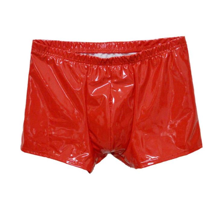 Rode glimmende lak boxer / boxershort wetlook leren heren, Kleding | Heren, Ondergoed, Boxer, Rood, Verzenden