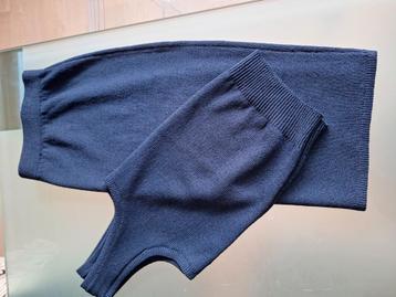 St- John 3-delige  set 100% wol tricot donkerblauw  beschikbaar voor biedingen