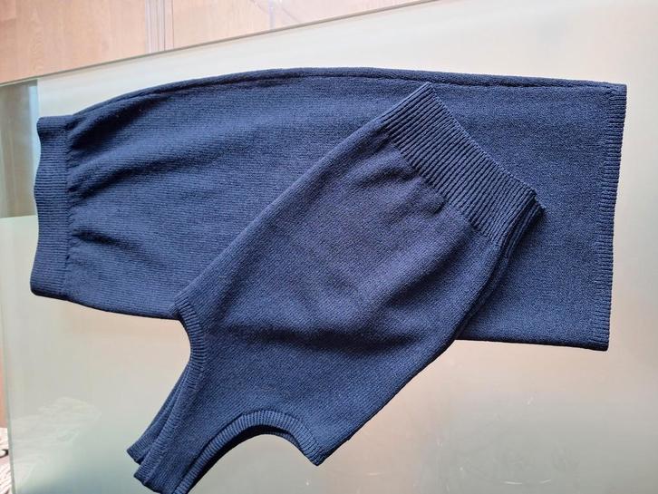 St- John 3-delige  set 100% wol tricot donkerblauw, Kleding | Dames, Jasjes, Kostuums en Pakken, Zo goed als nieuw, Maat 38/40 (M)