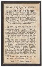 (Gemert) Pastoor Hermanus Nooijen 1856 Reek + 1911 Beugen, Verzenden, Bidprentje