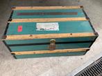 Mooie oude metalen kist dekenkist reiskist, Huis en Inrichting, Woonaccessoires | Kisten, Ophalen, Minder dan 50 cm, Gebruikt